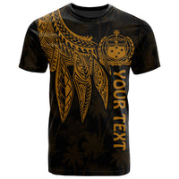 Samoa Custom T shirt Polynesian Wings (Golden) Unisex Golden - Polynesian Pride