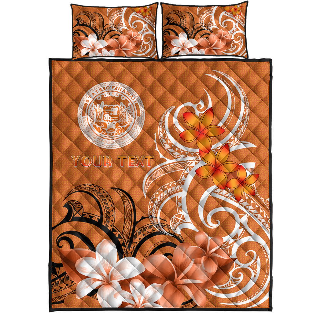 Custom Hawaii Personalised Quilt Bed Set - Hawaii Seal Hawaiian Spirit - Polynesian Pride