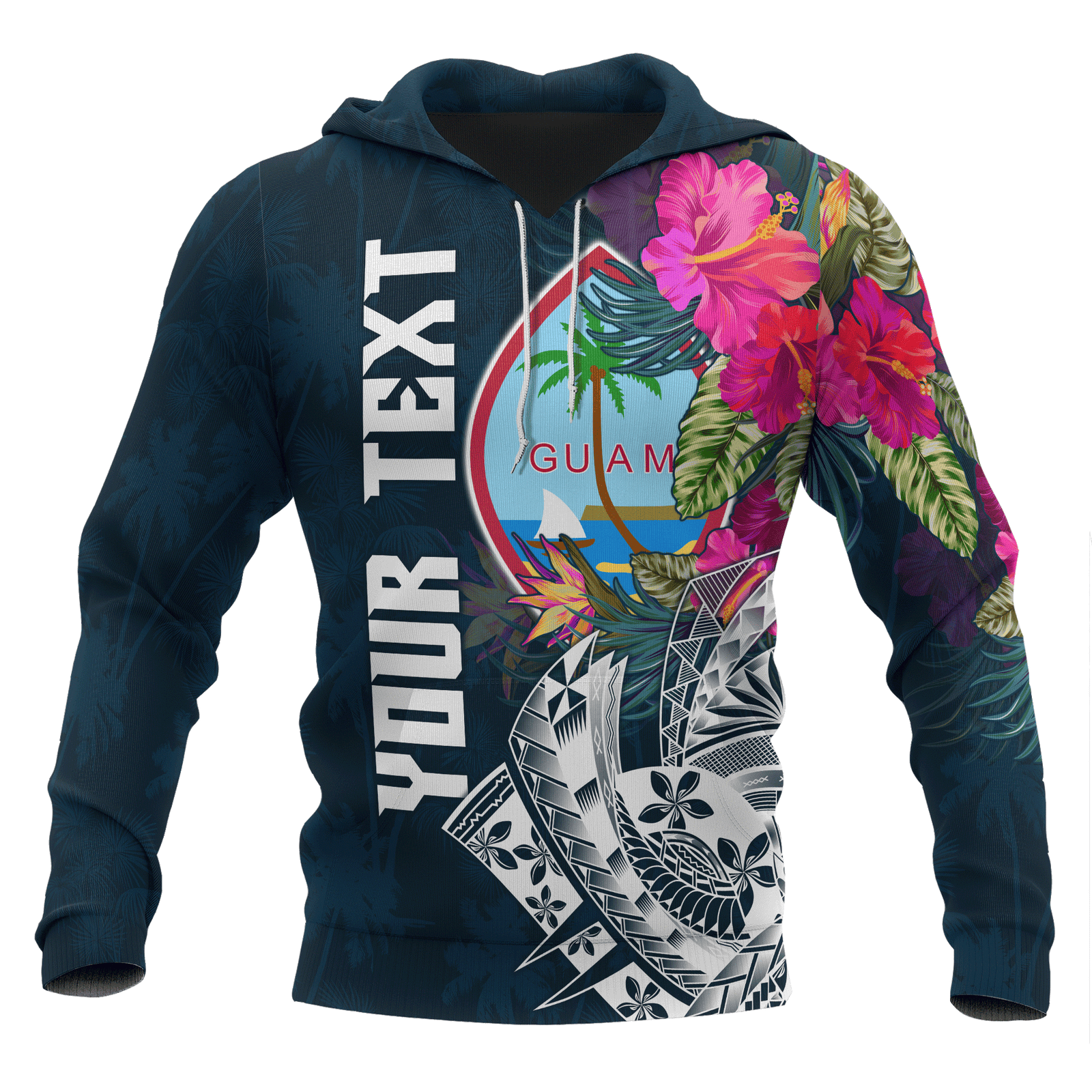 Guam Custom Hoodie Summer Vibes Unisex Blue - Polynesian Pride