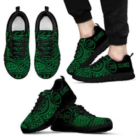 Cook Islands Polynesian Sneakers - Circle Style 05 Men's Sneakers Black - Polynesian Pride