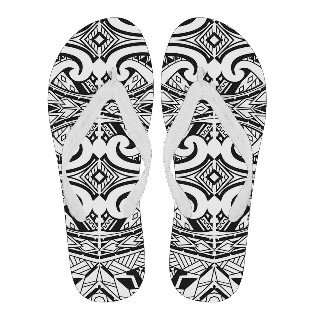Polynesian 18 Flip Flops Men White - Polynesian Pride
