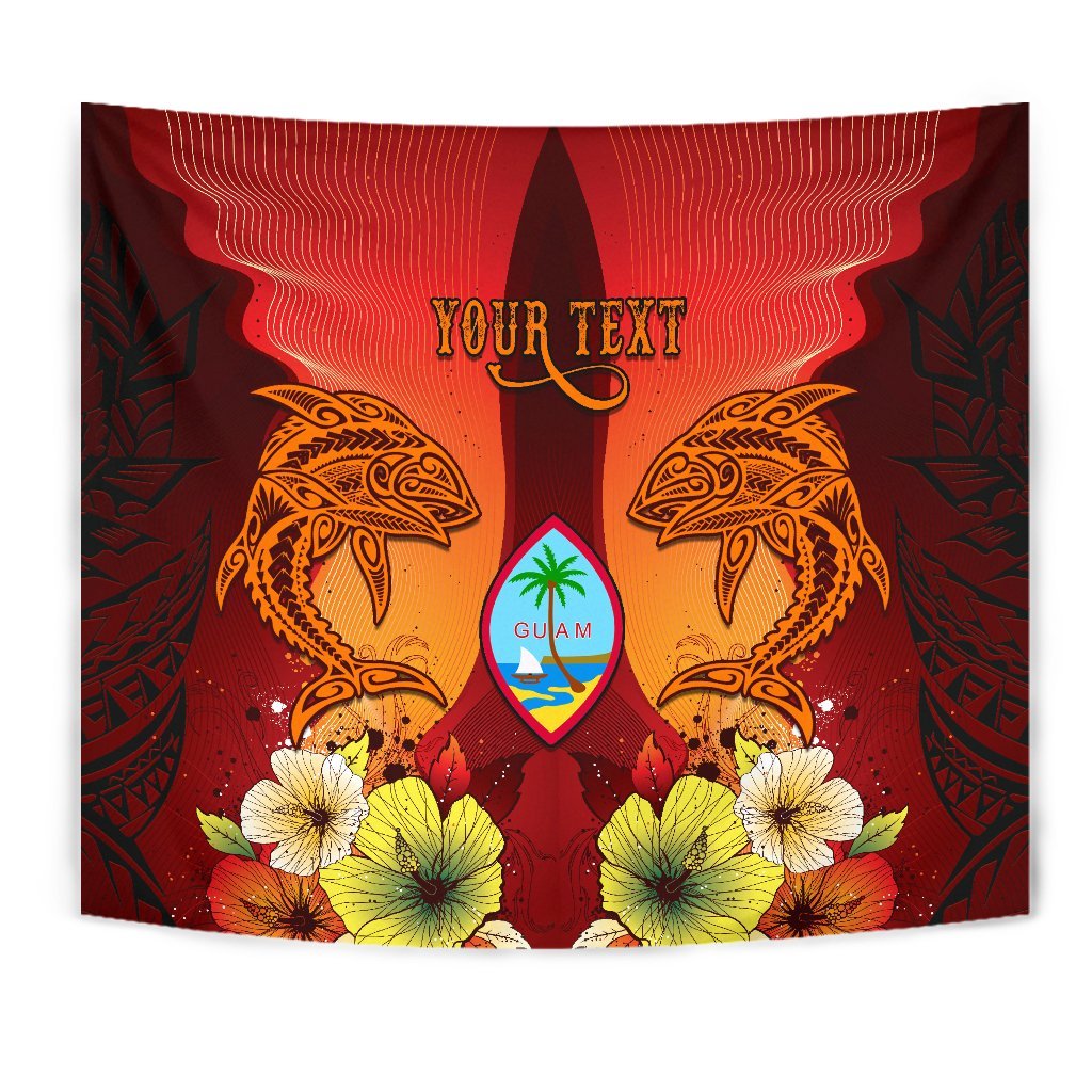 Guam Custom Personalised Tapestries - Tribal Tuna Fish - Polynesian Pride
