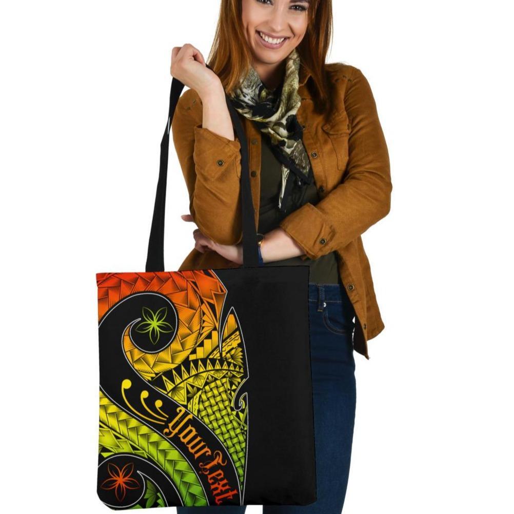 Pohnpei Personalised Tote Bags - Polynesian Decorative Patterns Tote Bag One Size Reggae - Polynesian Pride