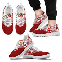 Tonga Dreamer Sneakers - Tonga Flag Coat Of Arms - A16 - Polynesian Pride