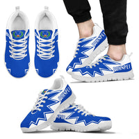 Pohnpei Sneakers - Pohnpei Flag Thunder Style Unisex White - Polynesian Pride