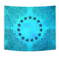 Cook Islands Tapestry Turquoise - Polynesian Pride