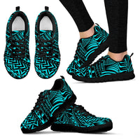 Poly Tribal Sneakers 21 Women's Sneakers Black - Polynesian Pride