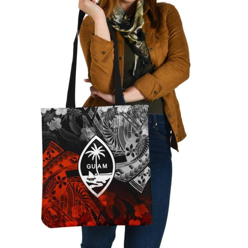 Guam Polynesian Tote Bag - Vintage Polynesian Tote Bag One Size Red - Polynesian Pride