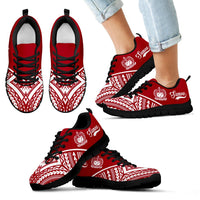 Samoa Sneakers - Samoa Coat Of Arms Polynesian Tattoo 2nd Ver - Polynesian Pride