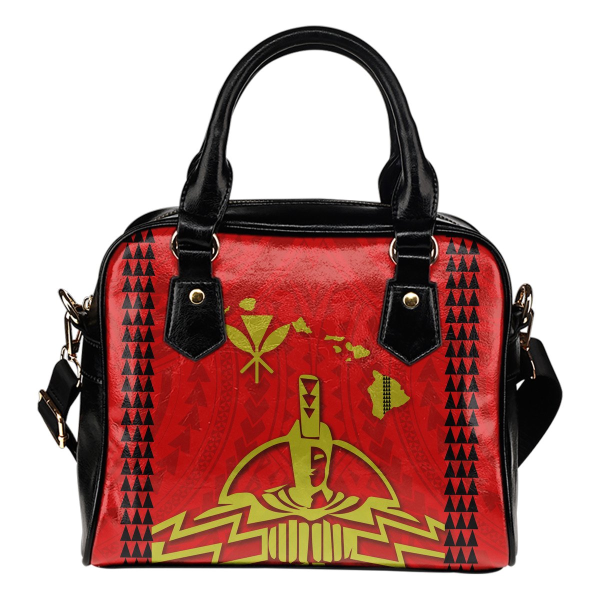 Hawaii King Shoulder Handbag One Size Red - Polynesian Pride