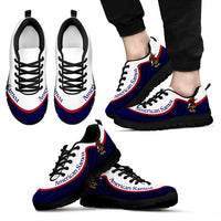 American Samoa Wave Sneakers Flag Color Men's Sneakers - Black - American Samoa Black - Polynesian Pride