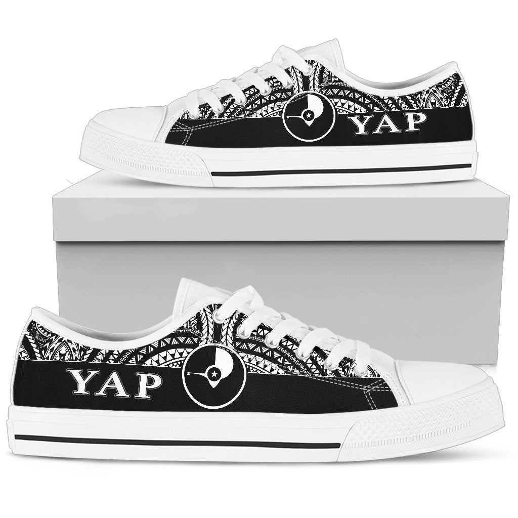 Yap Low Top Shoes - Micronesian Black Style - Polynesian Pride