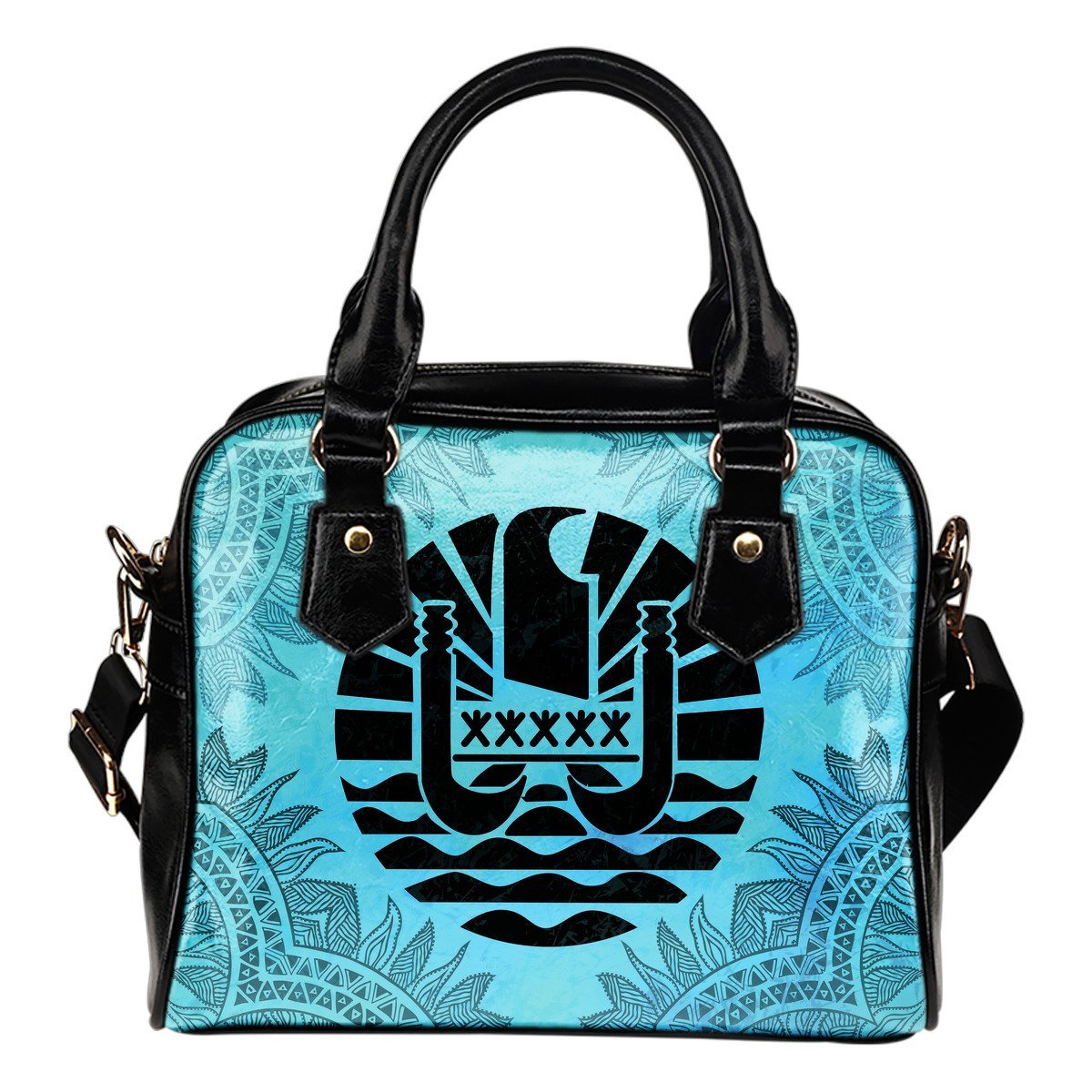 Tahiti Turquoise Shoulder Handbag A20 One Size Turquoise - Polynesian Pride
