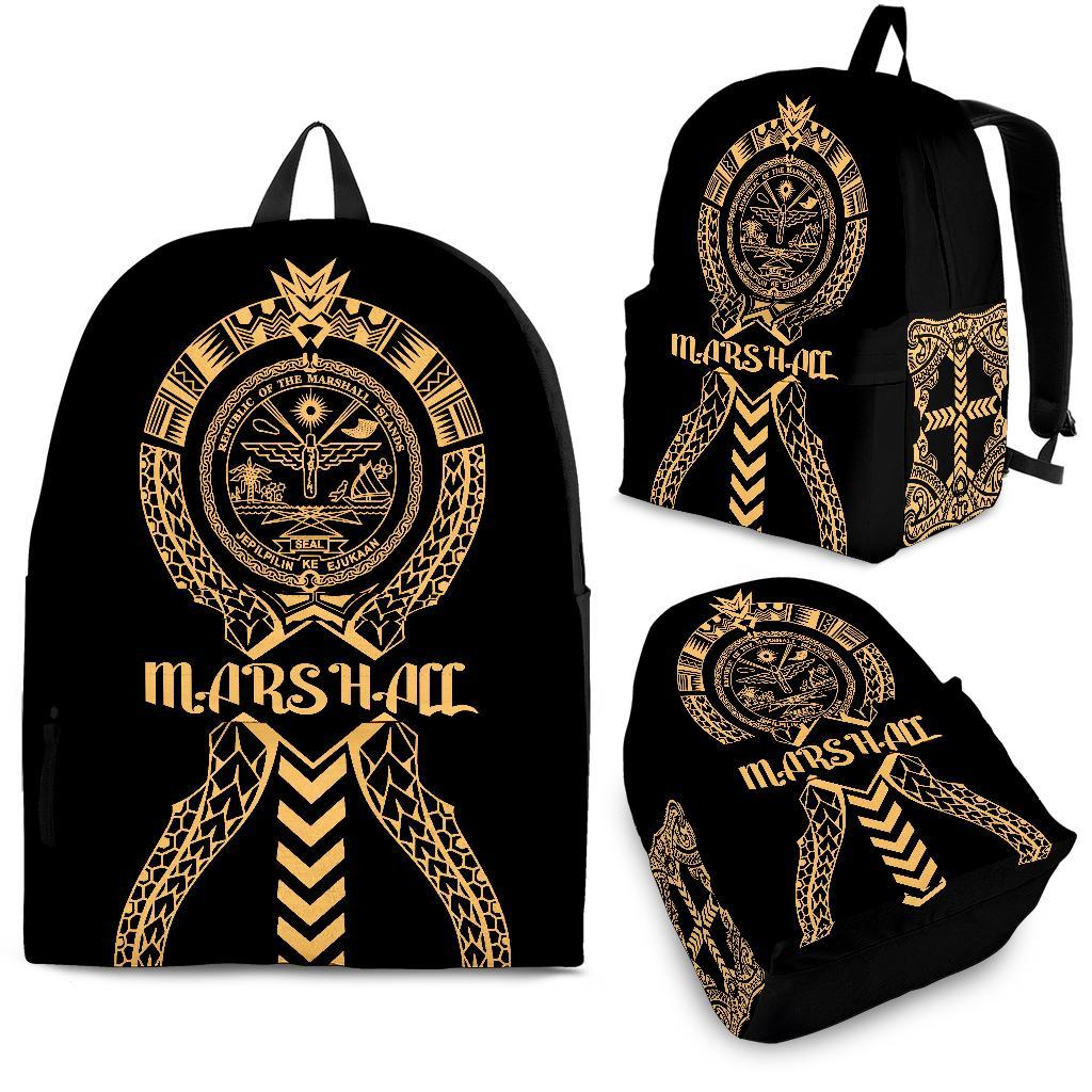 Marshall Islands Backpack - Micronesian Tribal One Style Gold - Polynesian Pride