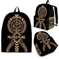 Marshall Islands Backpack - Micronesian Tribal One Style Gold - Polynesian Pride