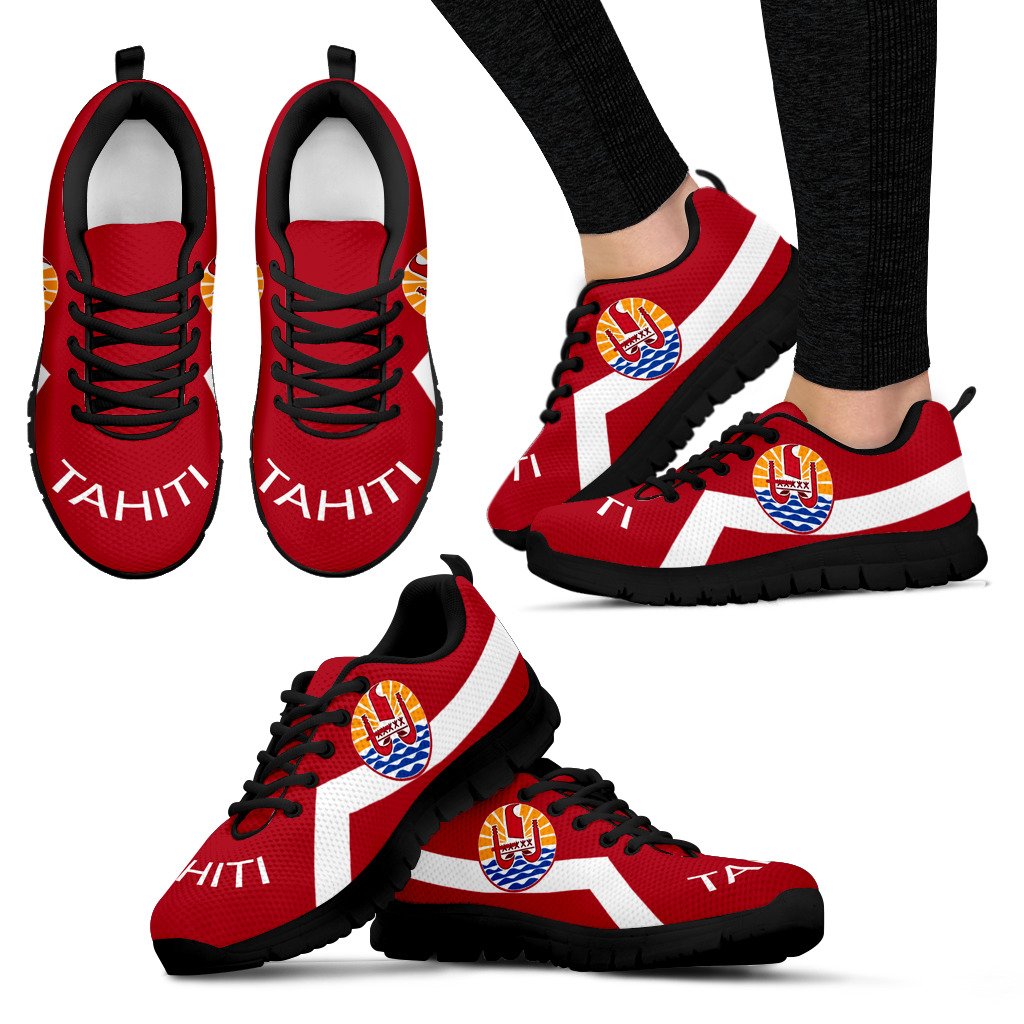 Tahiti Sneakers - Tahiti FLag Style - Polynesian Pride