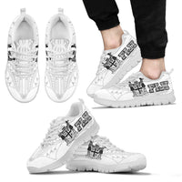 Fiji Running Sneakers - Fiji Coat Of Arms Special - A7 Unisex White - Polynesian Pride