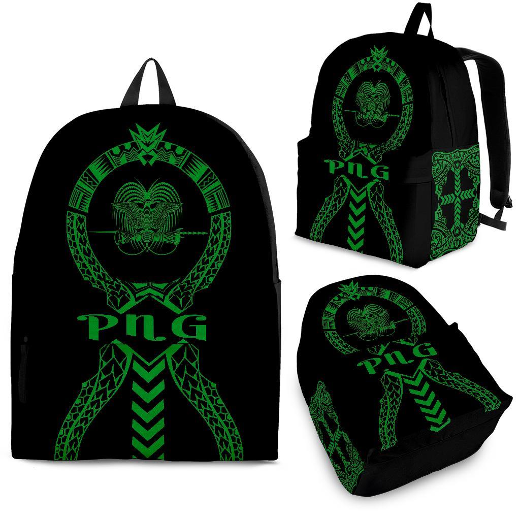 Papua New Guinea Backpack - Micronesian Tribal One Style Green - Polynesian Pride