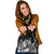 Vanuatu Custom Personalised Shoulder Handbag - Humpback Whale with Tropical Flowers (White) One Size White - Polynesian Pride
