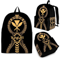 Kanaka Maoli Backpack - Polynesian Tribal One Style Gold - Polynesian Pride