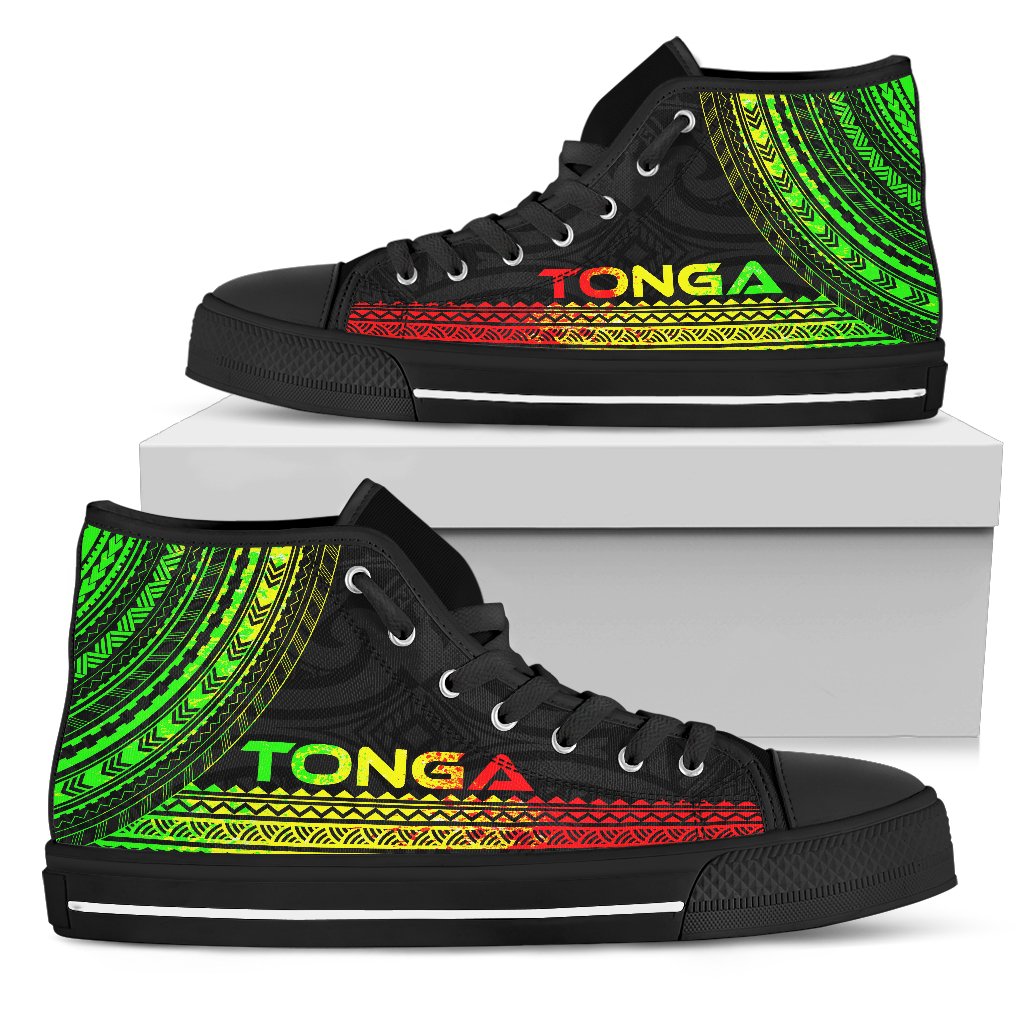 Tonga High Top Shoes - Polynesian Reggae Chief Version - Polynesian Pride