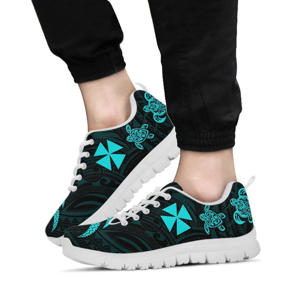 Wallis and Futuna Sneakers - Turquoise Tentacle Turtle - Polynesian Pride