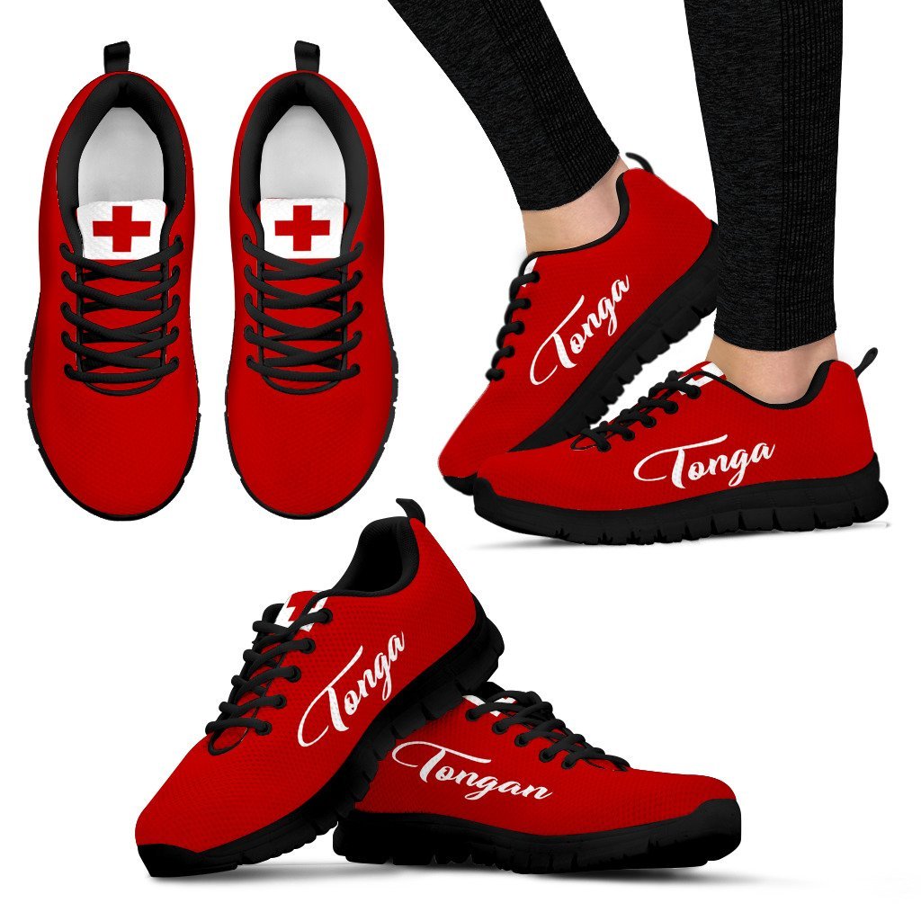 Tonga Shoes - Tonga Flag - K5 - Polynesian Pride