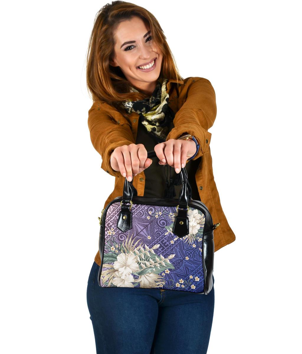 hawaiiShoulder Handbag - Hawaii Hibiscus Polynesian Culture Revival One Size Blue - Polynesian Pride