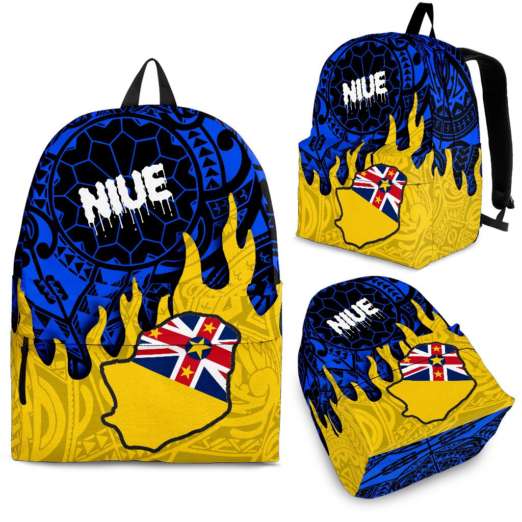 Niue Backpack - Melting Style Yellow - Blue - Polynesian Pride