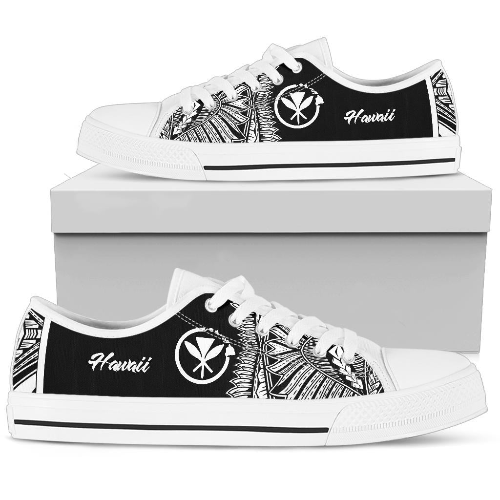 Hawaii Polynesian Low Top Shoe - Hawaii Pride White Version - Polynesian Pride