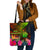 New Caledonia Polynesian Tote Bag - Hibiscus and Banana Leaves Tote Bag One Size Reggae - Polynesian Pride