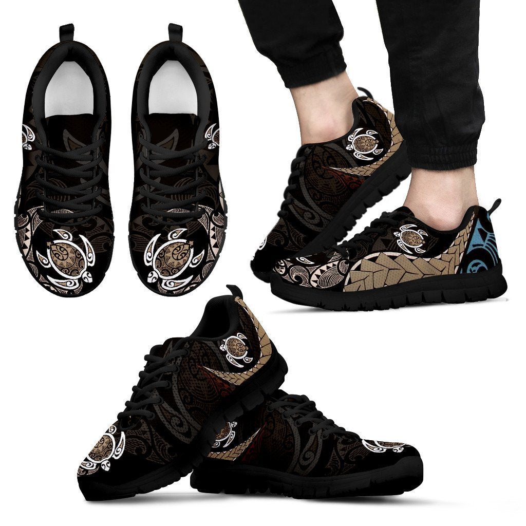 Polynesian Shoes - Turle Tribal - NN6 Unisex Black - Polynesian Pride