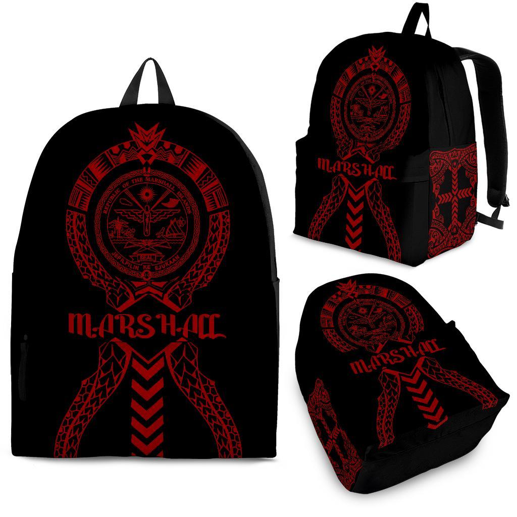 Marshall Islands Backpack - Micronesian Tribal One Style Red - Polynesian Pride