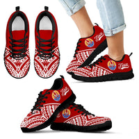 Tahiti Sneakers - Tahiti Flag Polynesian Tattoo 2nd Ver - Polynesian Pride