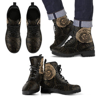 Polynesian Tattoo Style Leather Boots A7 - Polynesian Pride