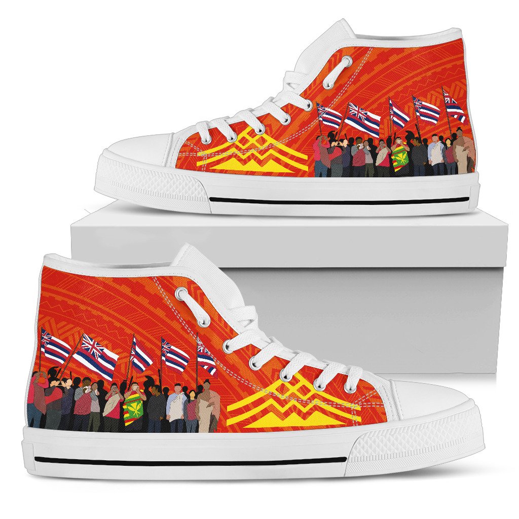 Hawaii Protectors - Mauna Kea High Top Shoe Men White - Polynesian Pride