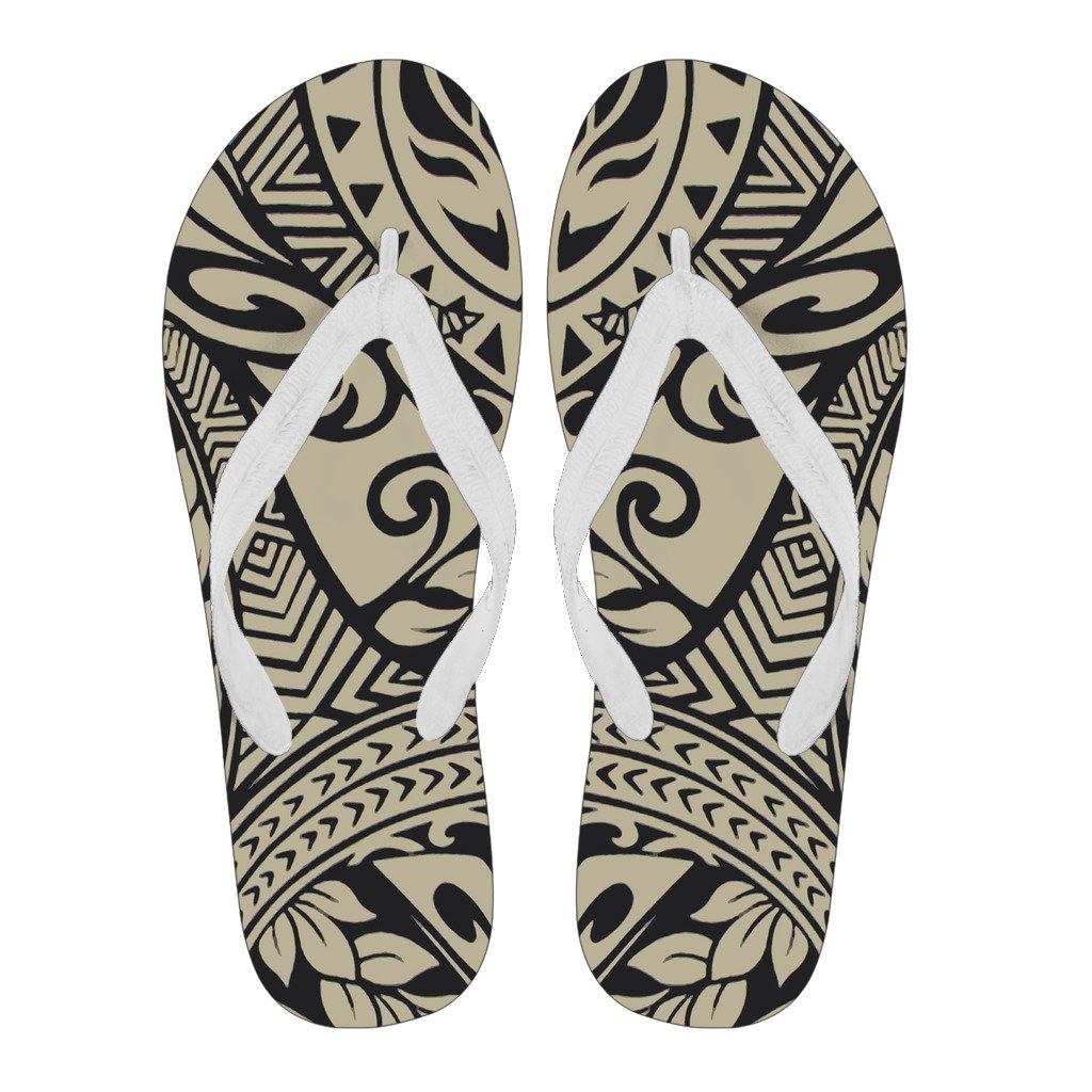 Polynesian 42 Flip Flops Men White - Polynesian Pride