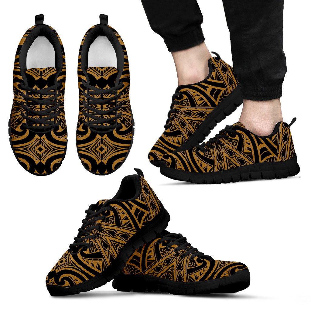 Polynesian Sneakers - Polynesian Tattoo Style - 23 Unisex Black - Polynesian Pride