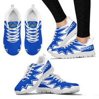 Pohnpei Sneakers - Pohnpei Flag Thunder Style - Polynesian Pride