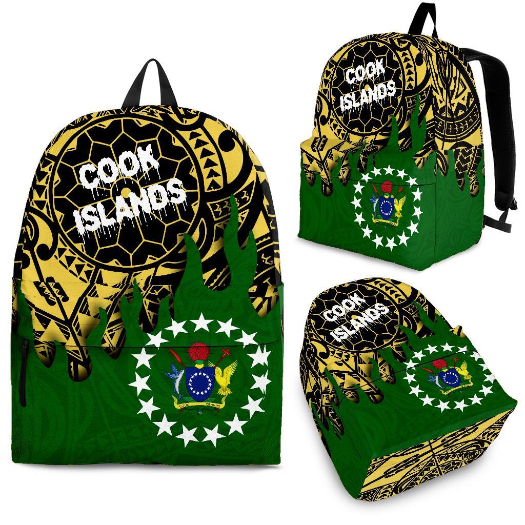 Cook Islands Backpack - Melting Style Green - Yellow - Polynesian Pride