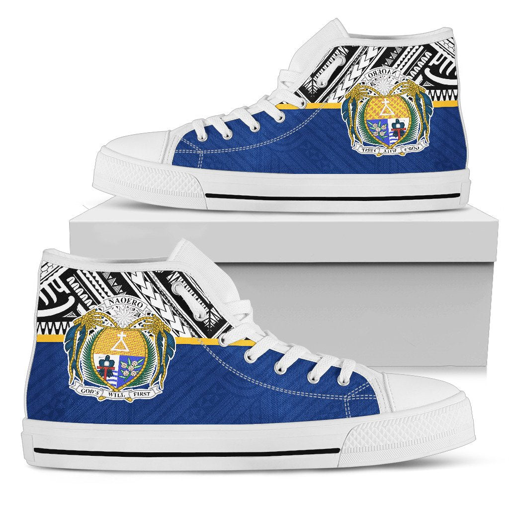 Nauru High Top Shoes - Polynesian Design - Polynesian Pride