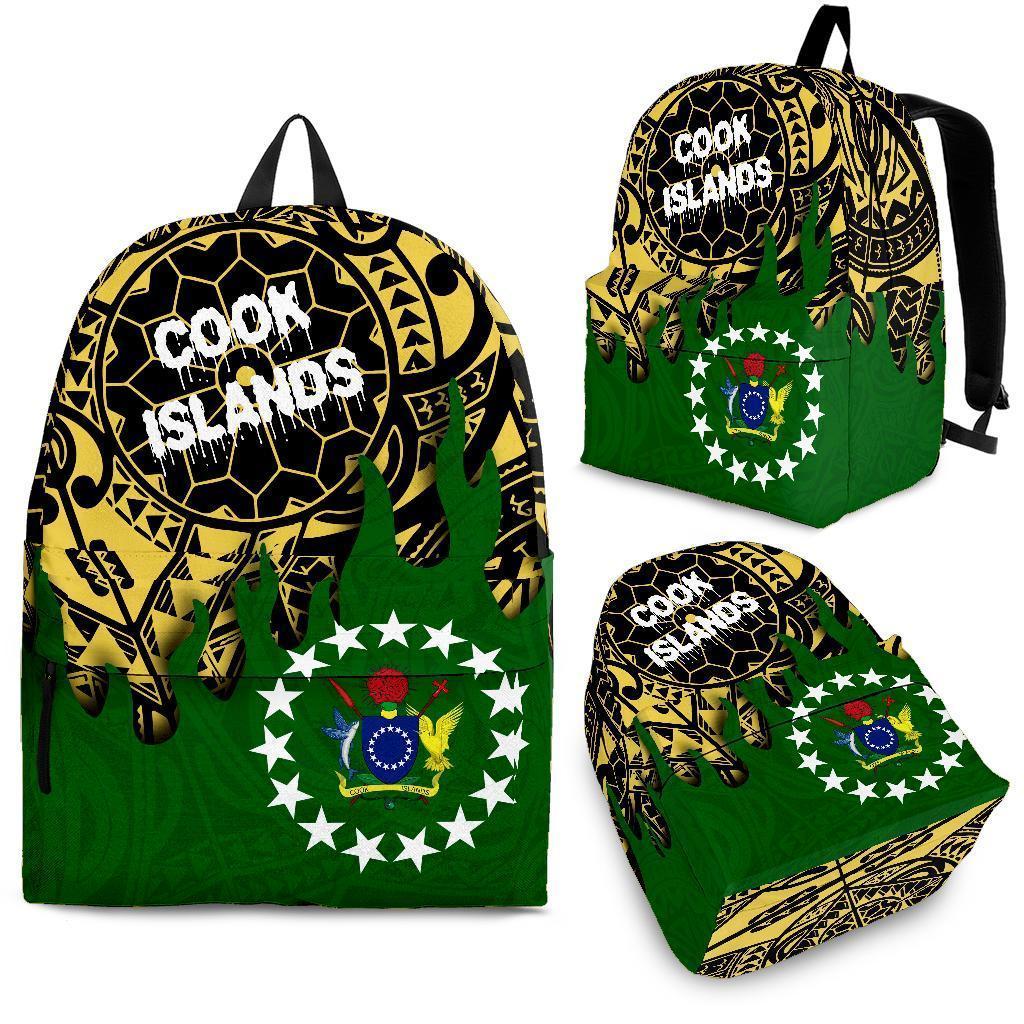 Cook Islands Backpack - Melting Style Green - Yellow - Polynesian Pride