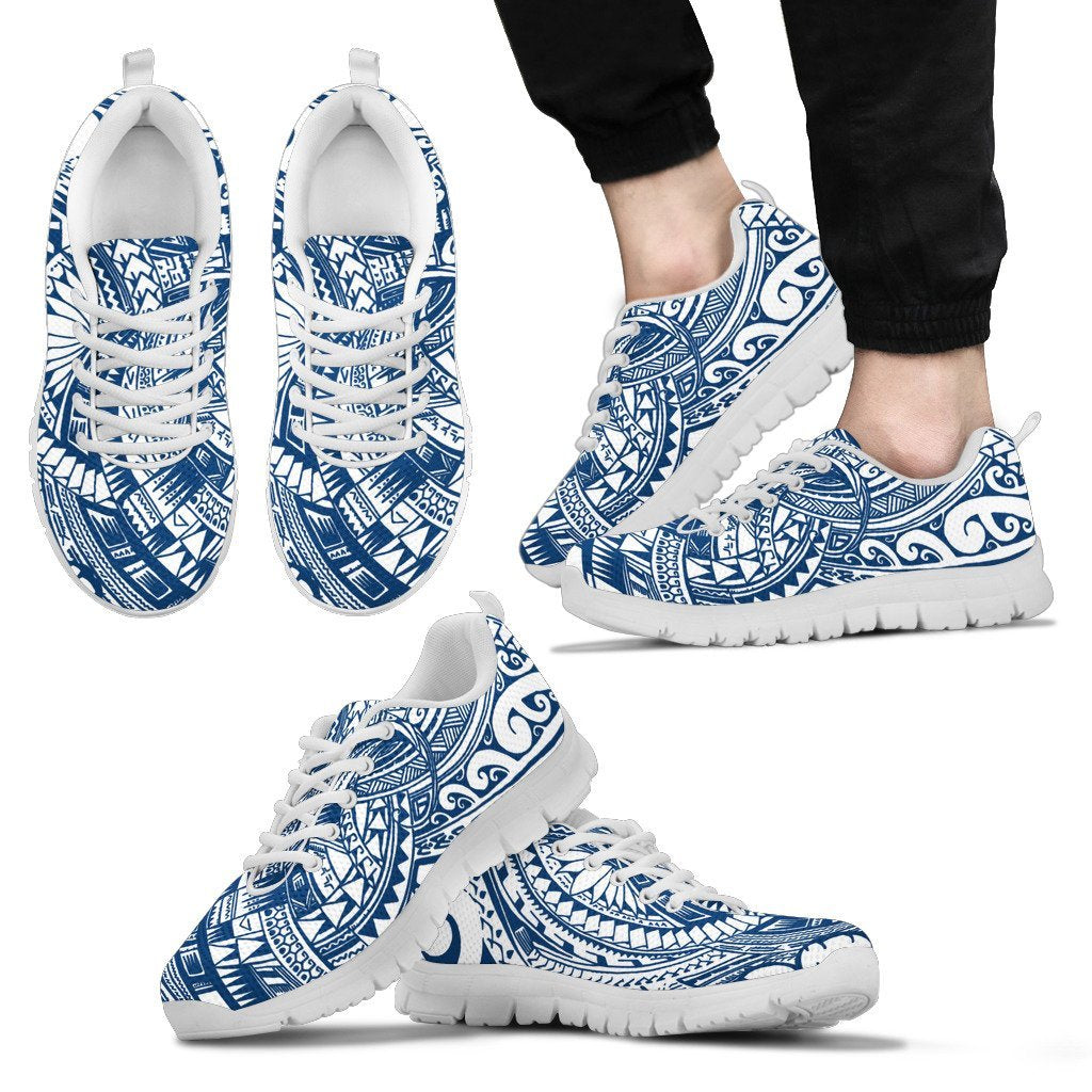Guam Sneakers - Polynesian Tattoo Style - NN9 Unisex White - Polynesian Pride