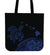 Hawaii Map Plumeria Polynesian Blue Turtle Tote Bag Tote Bag One Size Blue - Polynesian Pride
