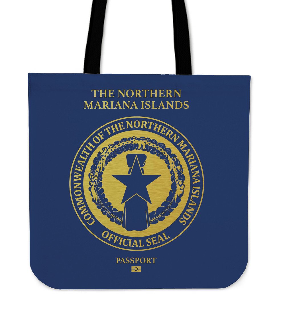 The Northern Mariana Islands Passport Tote Bag Tote Bag One Size Blue - Polynesian Pride
