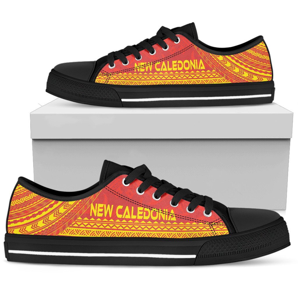 New Caledonia Low Top Shoes - Polynesian Flag Chief Version - Polynesian Pride