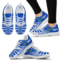 Pohnpei Sneakers - Pohnpei Flag Micronesian Tattoo - Polynesian Pride