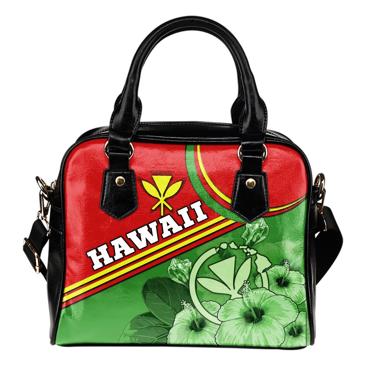 Hawaii Polynesian Shoulder Handbag - Hawaii Kanaka Maoli One Size Blue - Polynesian Pride