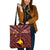 Papua New Guinea Tote Bags - Flag With Polynesian Patterns (Red) Tote Bag One Size Red - Polynesian Pride