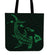 Hawaii Shark Green Polynesian Tote Bag Tote Bag One Size Green - Polynesian Pride
